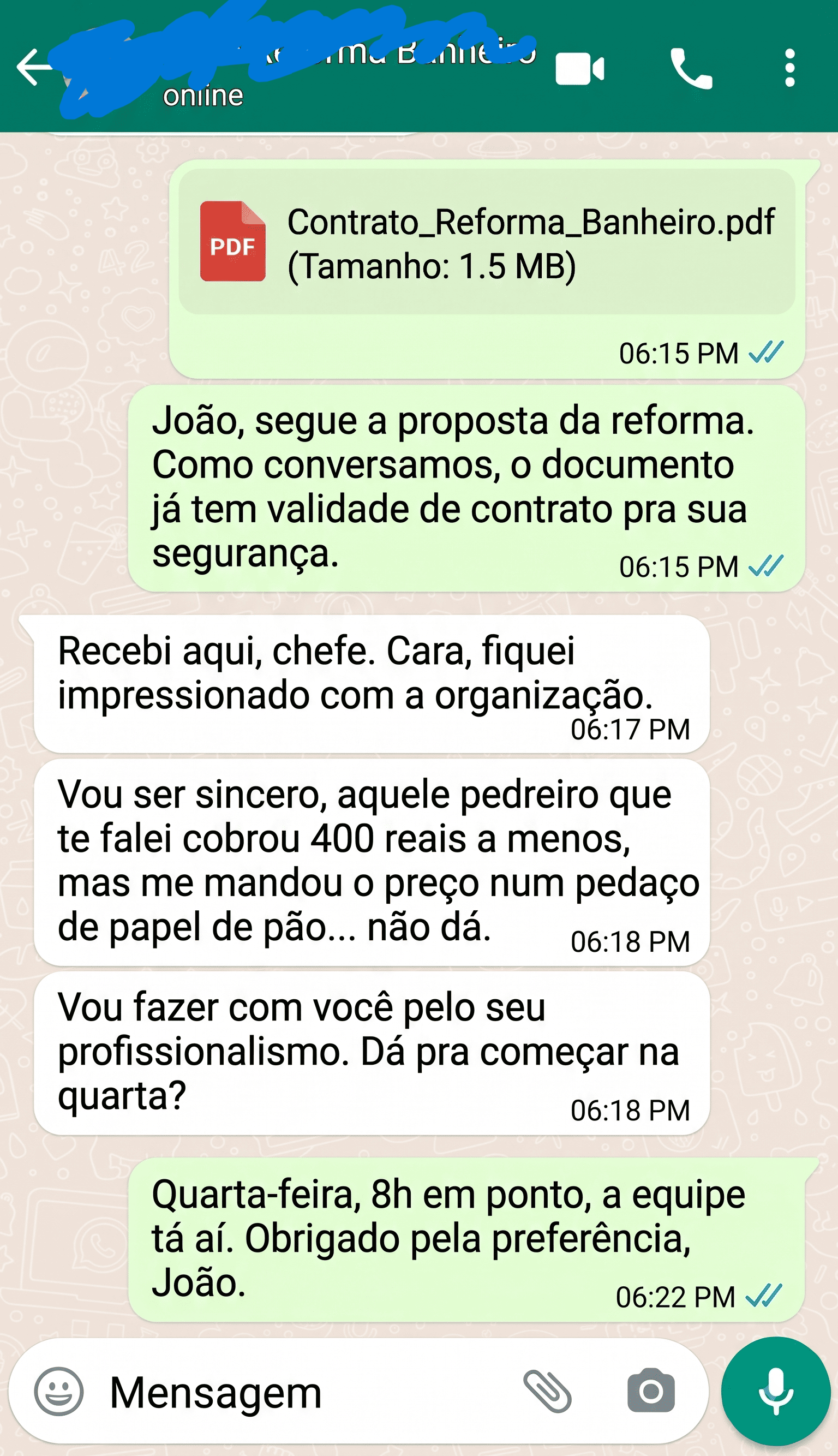 Depoimento WhatsApp 3